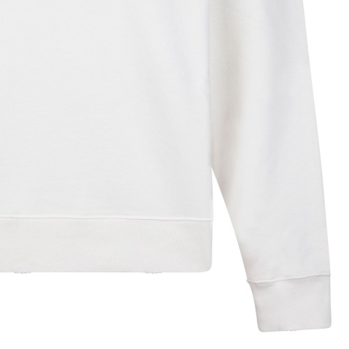 Boxy White Sweatshirt