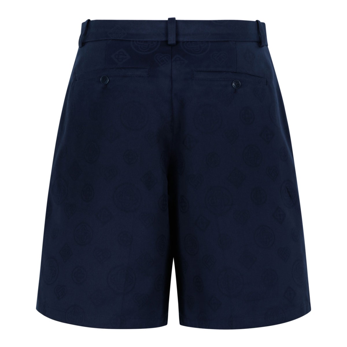 Navy Cotton Shorts
