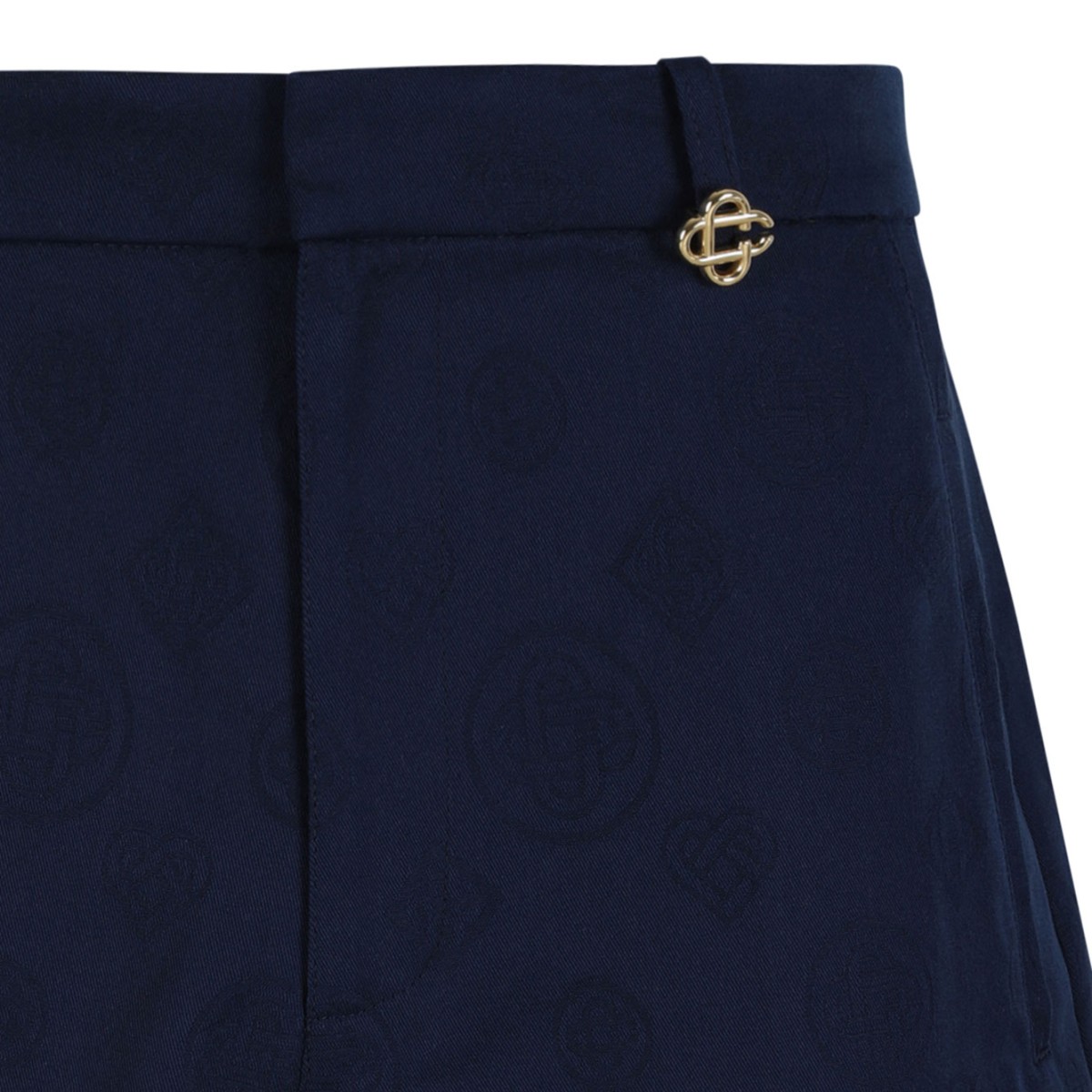 Navy Cotton Shorts