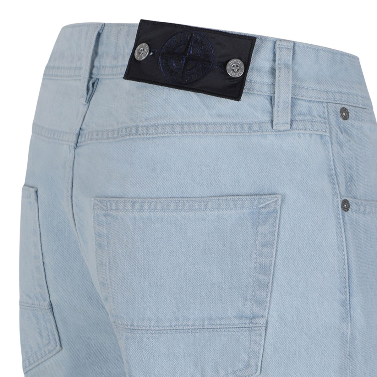 Light Wash Straight-Leg Jeans