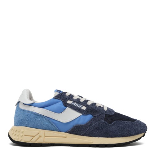 Blue Suede and Nylon Sneakers