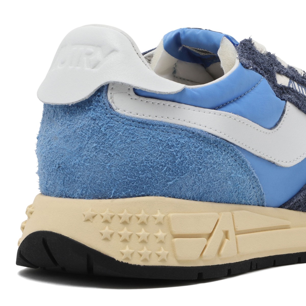 Blue Suede and Nylon Sneakers