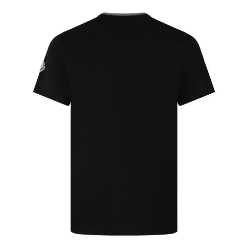 Black Logo Embroidered T-Shirt 2