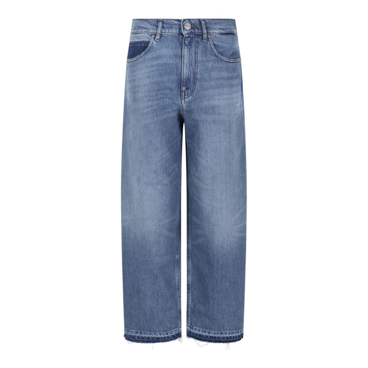 Light Blue Wide-Leg Jeans