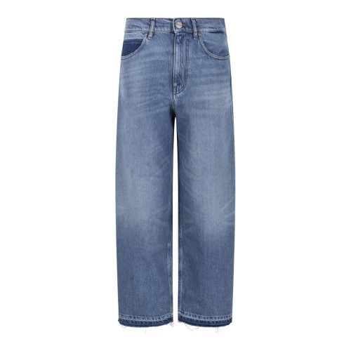 Light Blue Wide-Leg Jeans