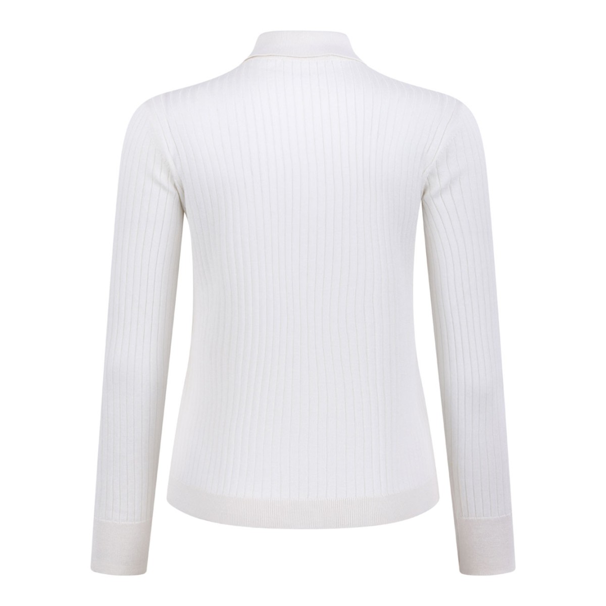 Ivory Cashmere and Silk Polo Shirt