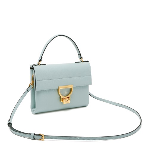 Acquamarine Genuine Leather Arlettis With Two Handles Bag