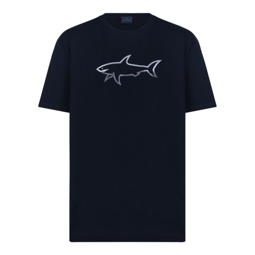 Navy Blue Graphic Print T-Shirt