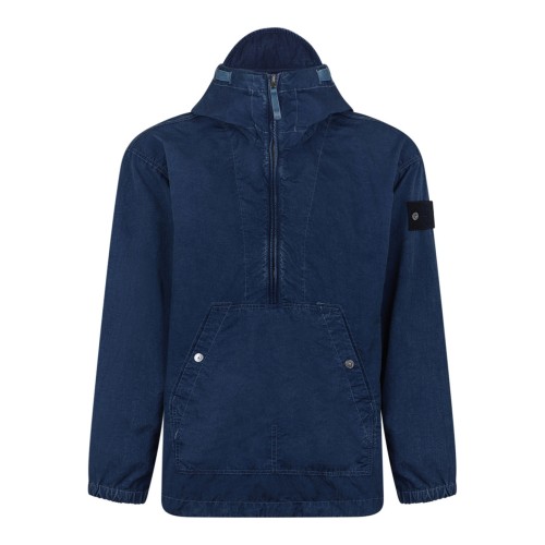 Blue Hooded Anorak Jacket