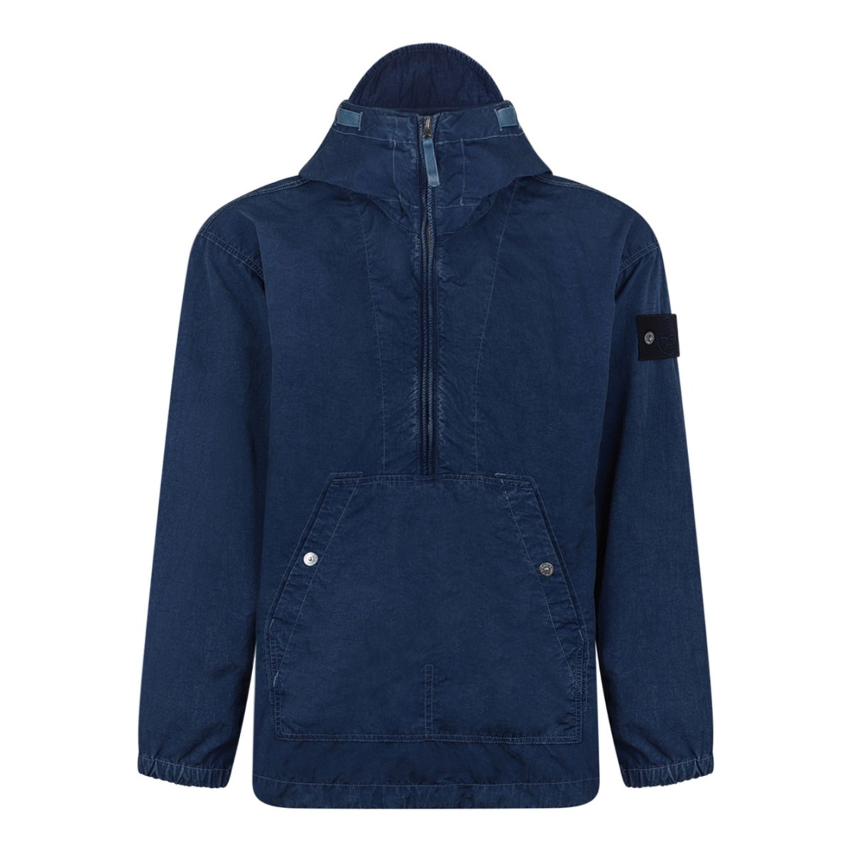Blue Hooded Anorak Jacket