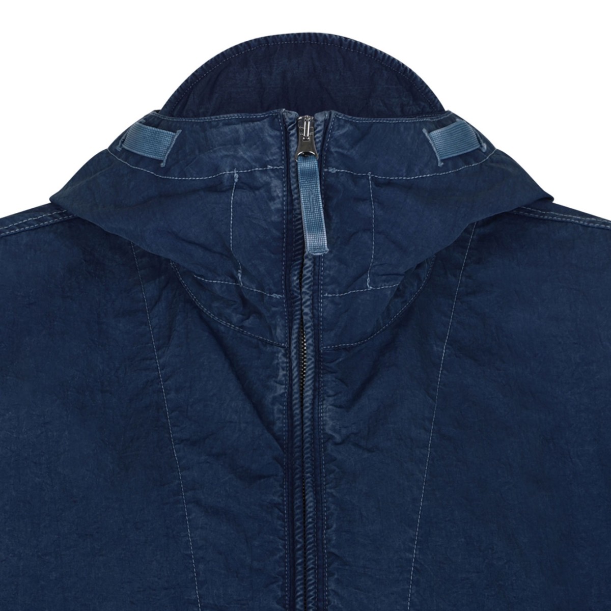 Blue Hooded Anorak Jacket