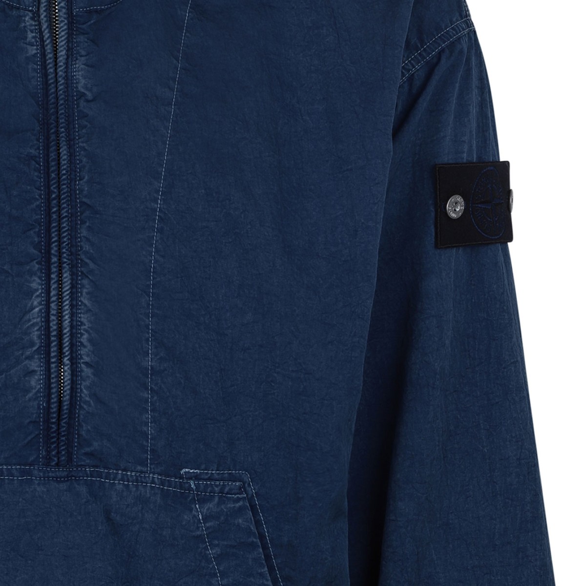 Blue Hooded Anorak Jacket