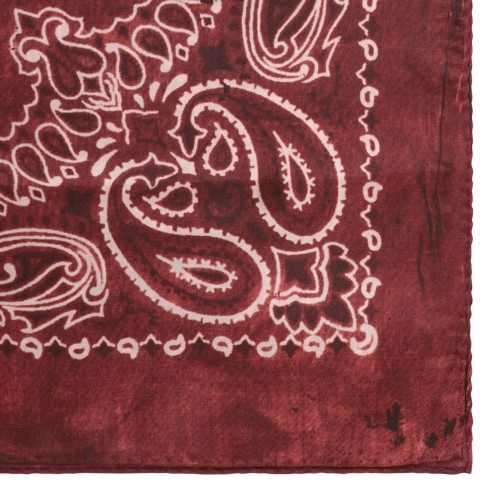 Red Paisley Bandana Scarf