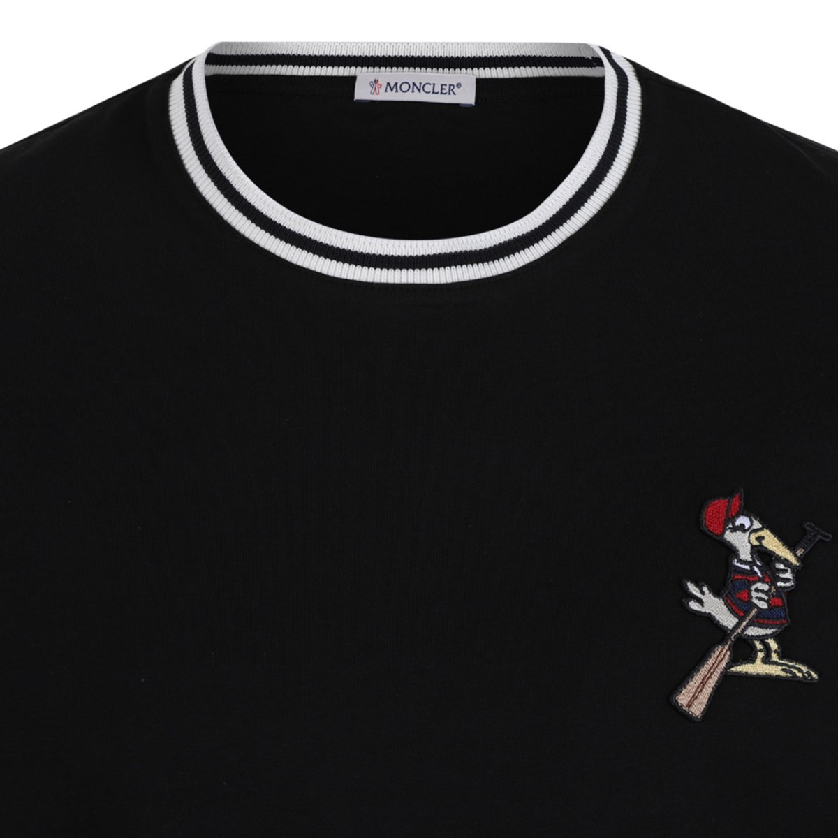 Black Graphic Cotton T-Shirt