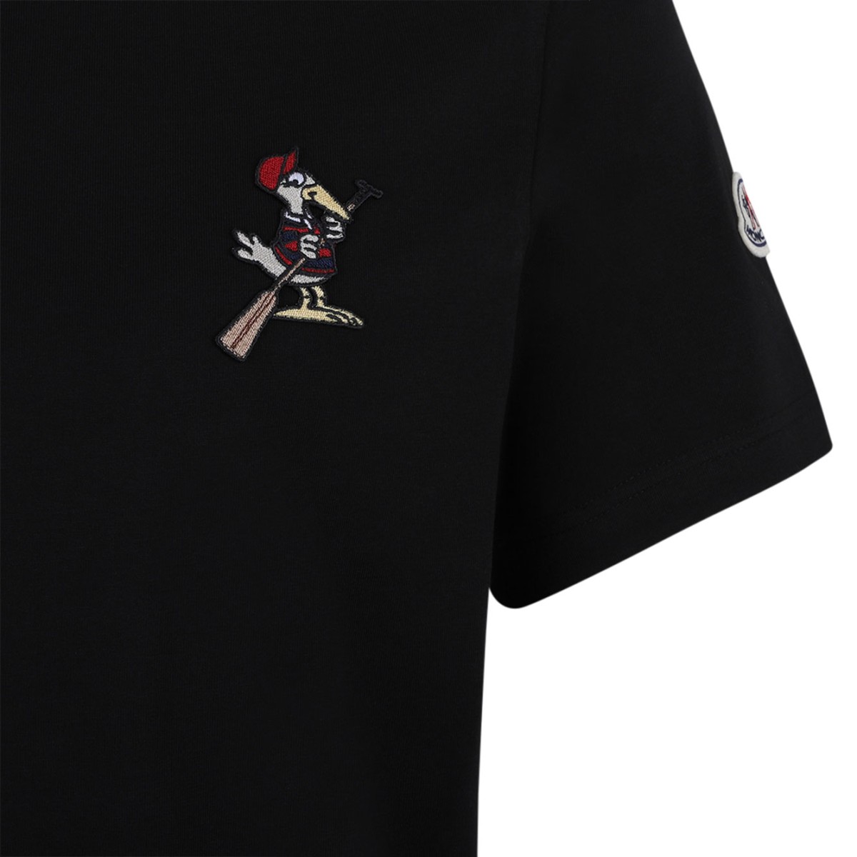 Black Graphic Cotton T-Shirt