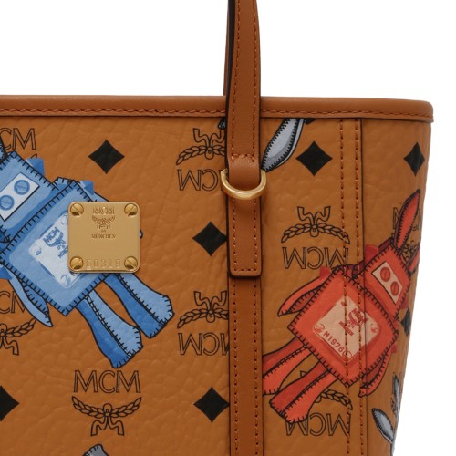 Cognac Visetos Mini Tote Bag