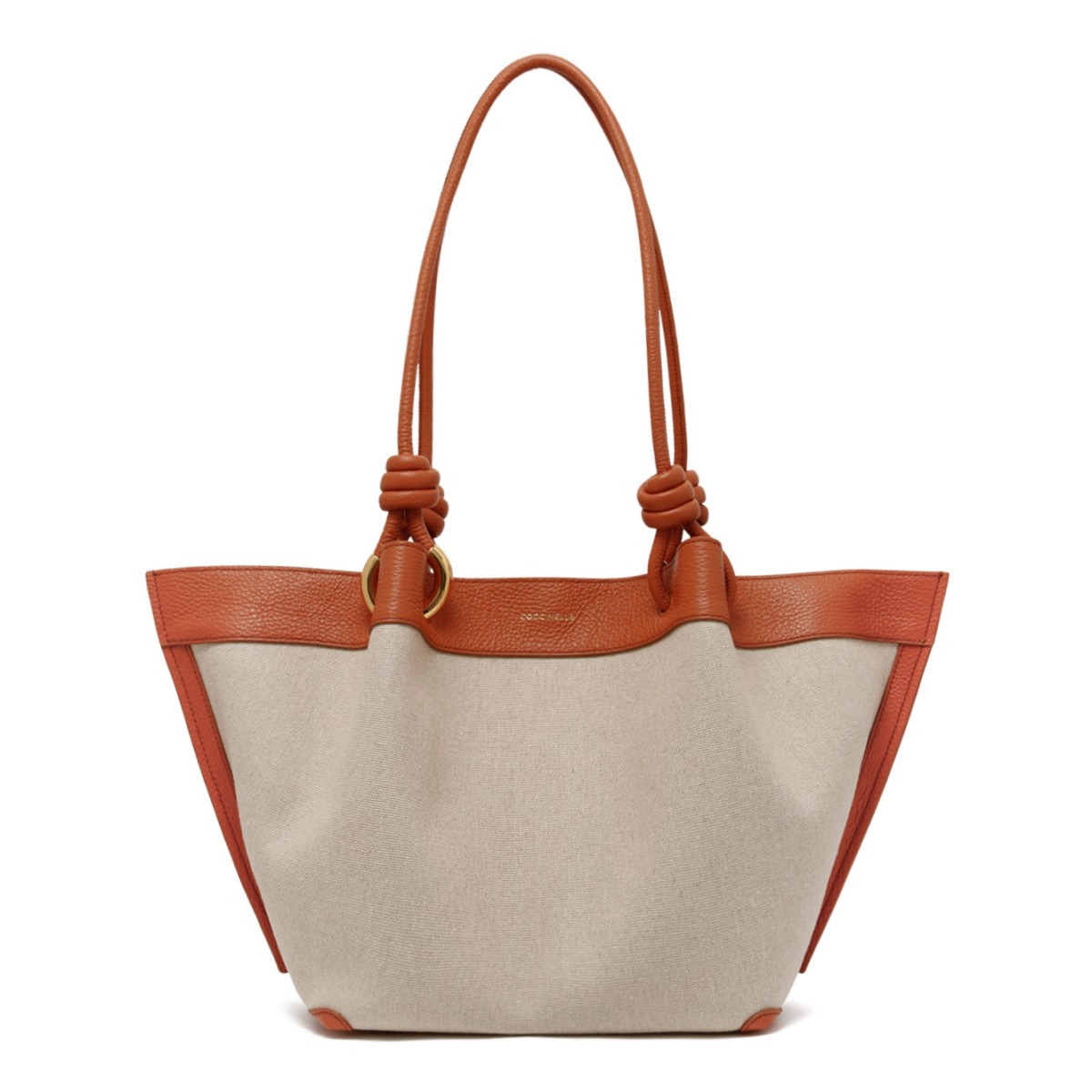 Natural and Crab Canvas Tote Bag