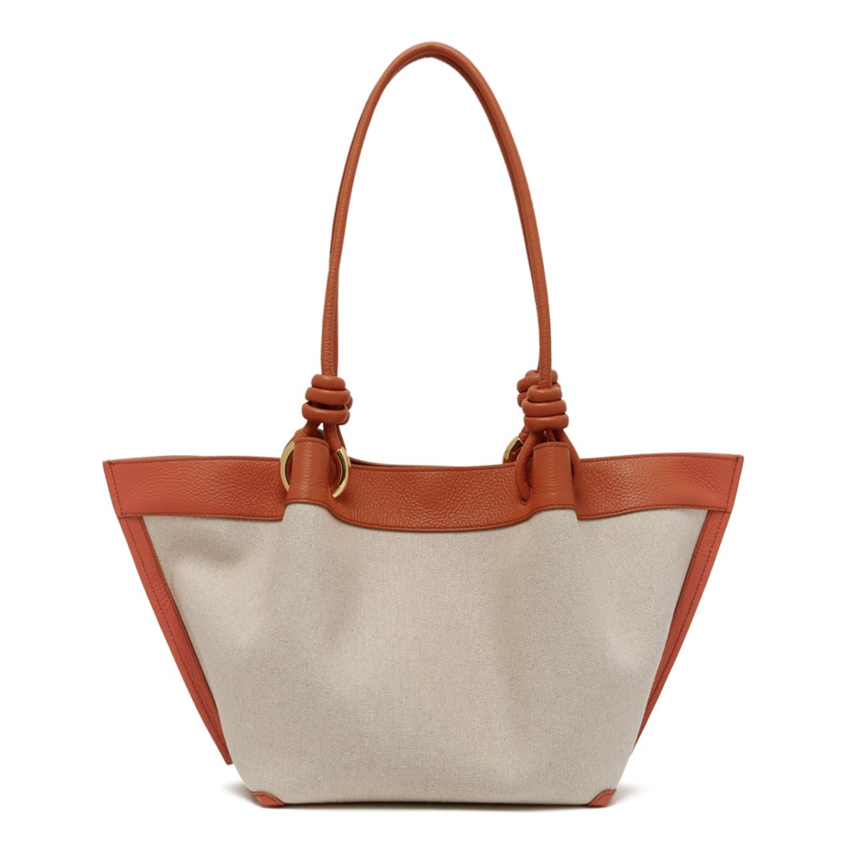 Natural and Crab Canvas Tote Bag