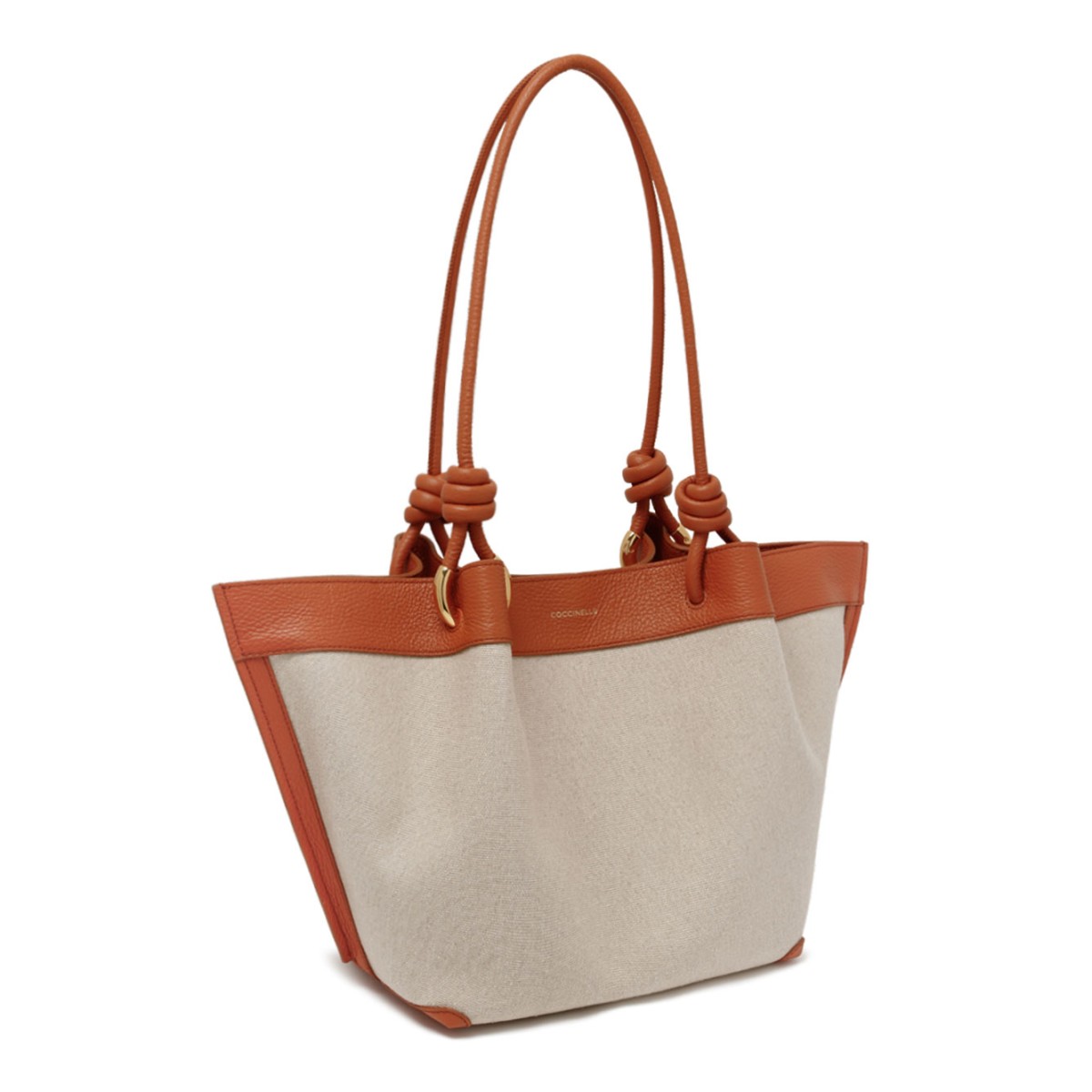 Natural and Crab Canvas Tote Bag