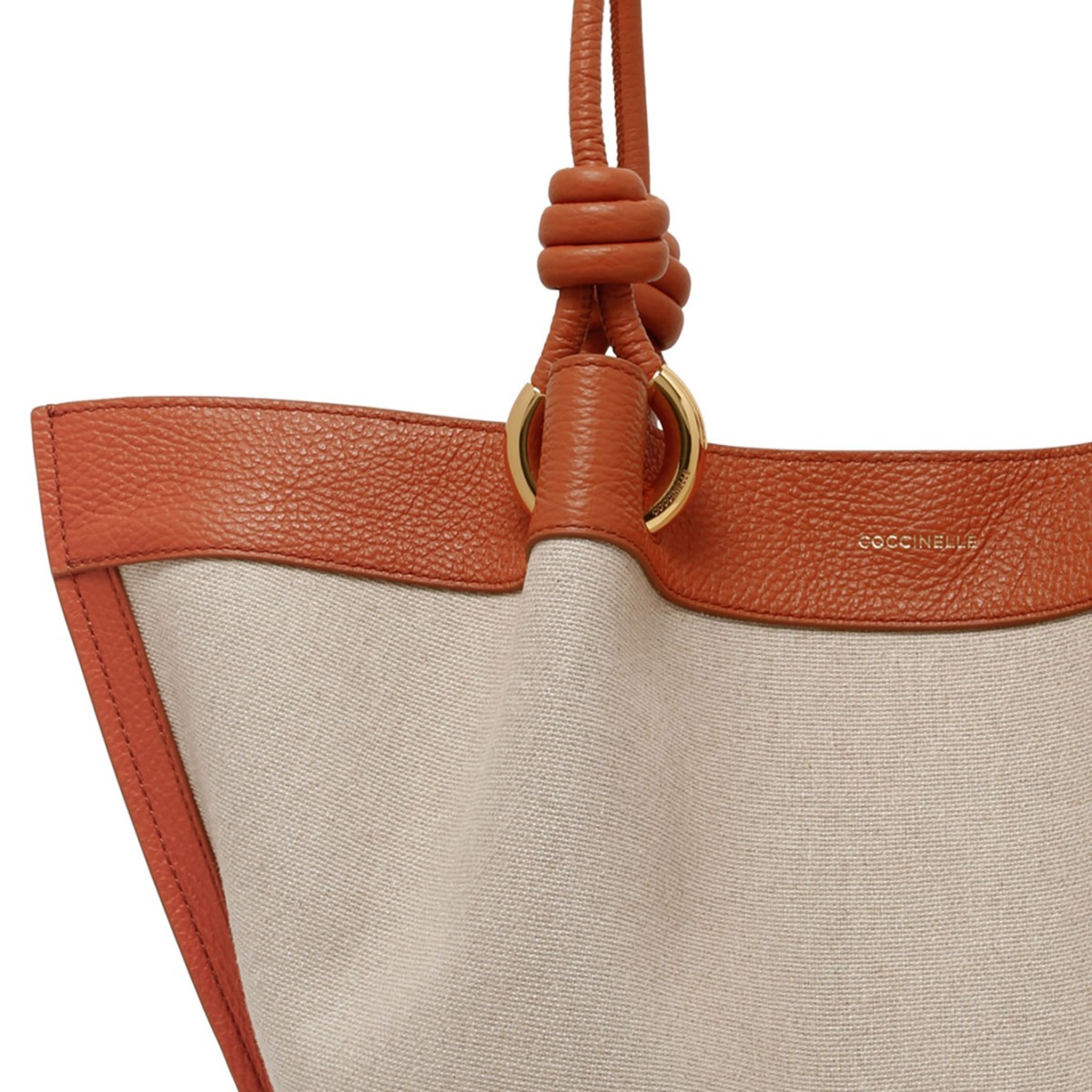 Natural and Crab Canvas Tote Bag