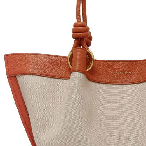 Natural and Crab Canvas Tote Bag