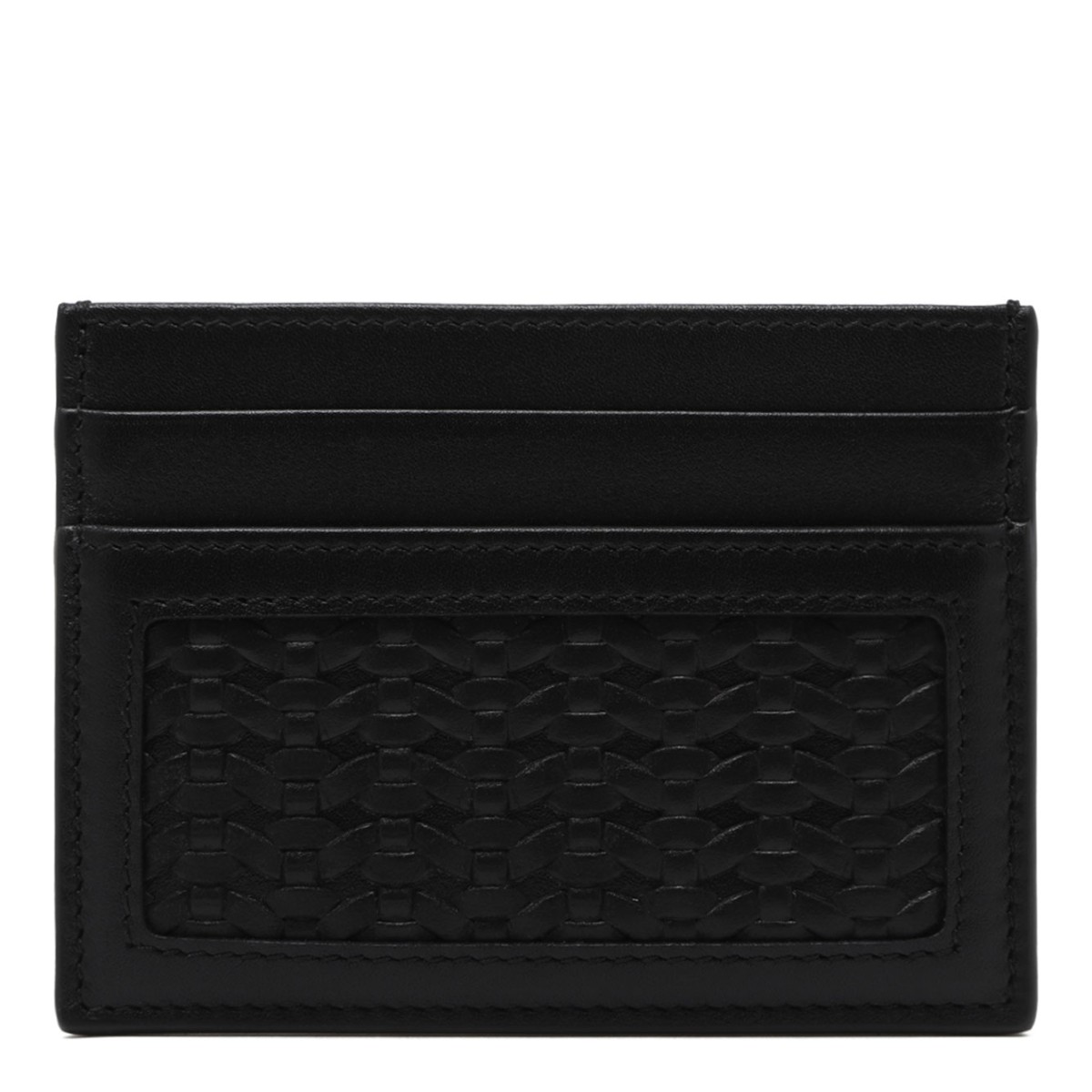 Black Leather Card Holder