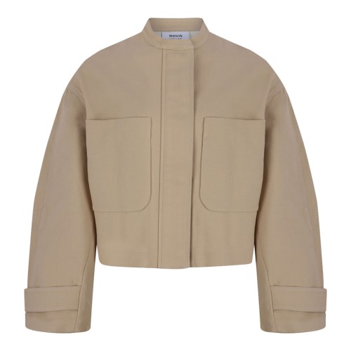 Flat White Cropped Jacket