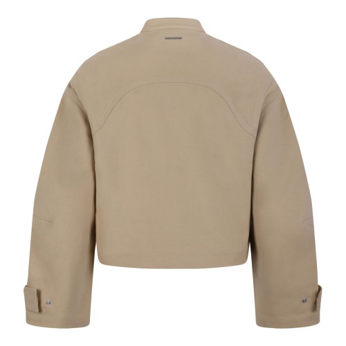 Flat White Cropped Jacket