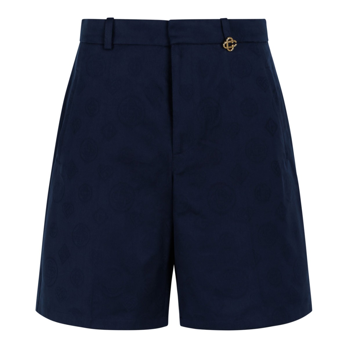 Navy Cotton Shorts