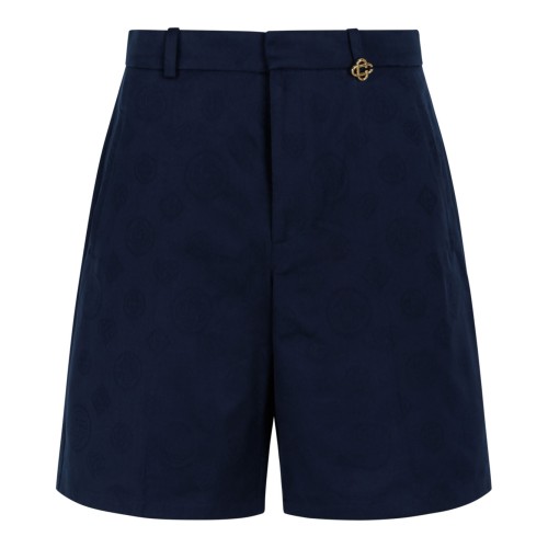 Navy Cotton Shorts
