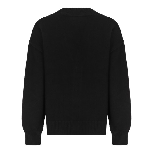 Black Wool Cardigan