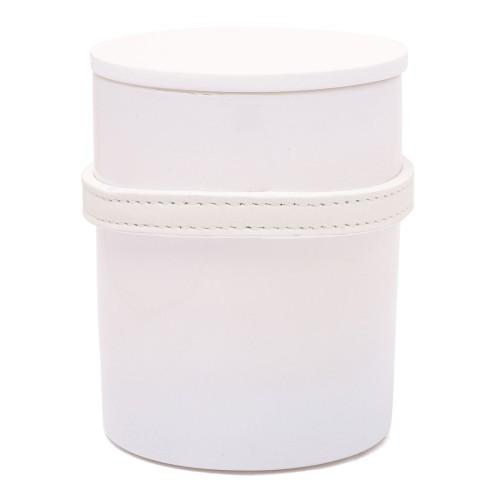 Versace White Medusa Leather Candle.