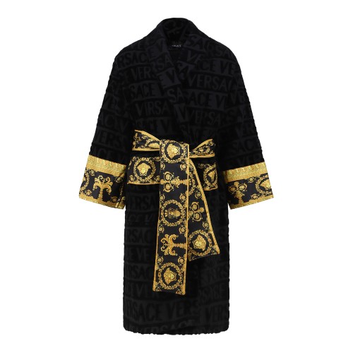 Versace Black I Love Baroque Bathrobe.