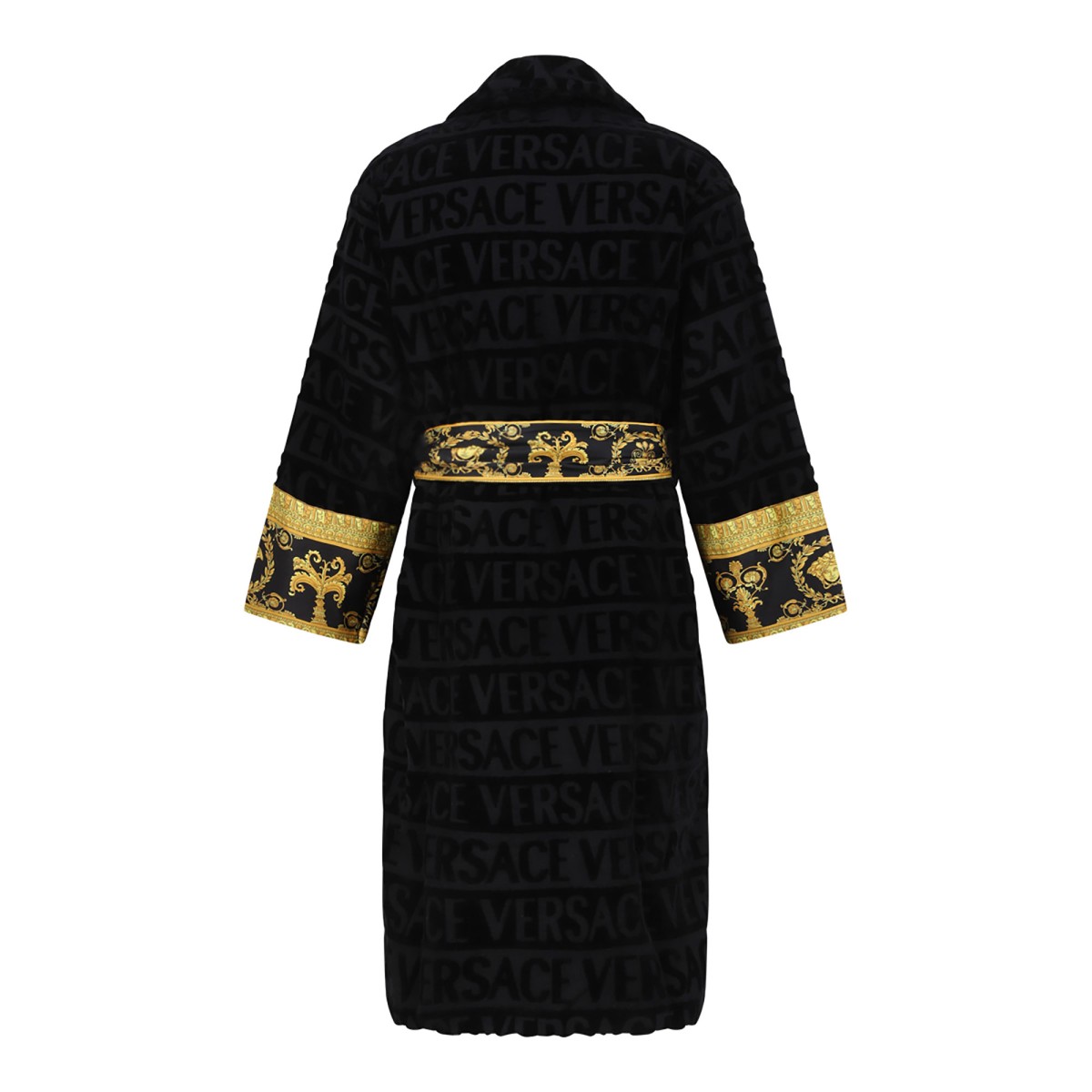 Versace Black I Love Baroque Bathrobe.
