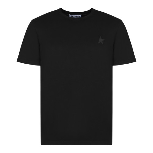 Golden Goose Black Star Cotton T-Shirt. 