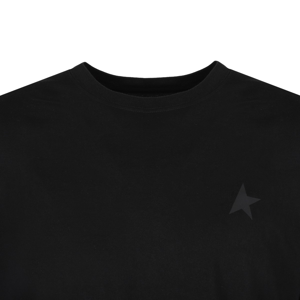 Golden Goose Black Star Cotton T-Shirt. 