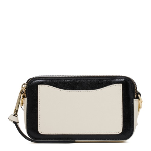 Cloud White Snapshot Saffiano Shoulder Bag