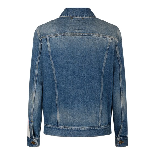 Golden Goose Blue Vintage-Wash Denim Jacket.   2