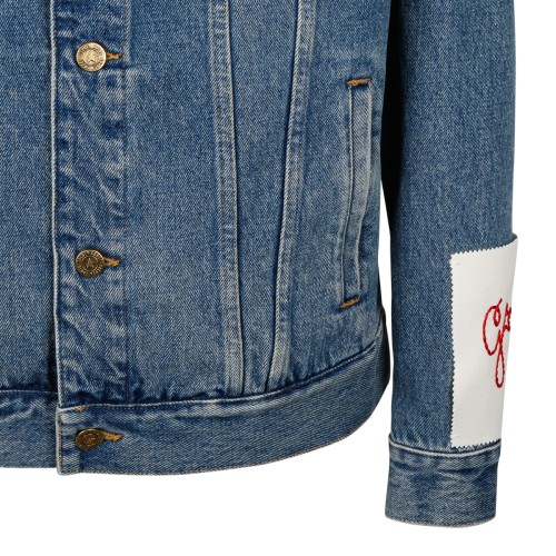 Golden Goose Blue Vintage-Wash Denim Jacket.  