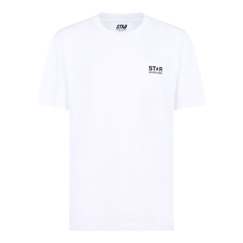 White Logo Print T-Shirt