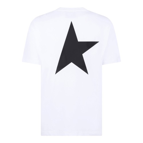 White Logo Print T-Shirt