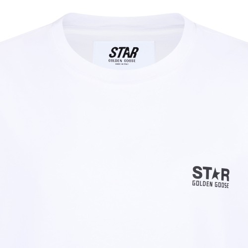 White Logo Print T-Shirt