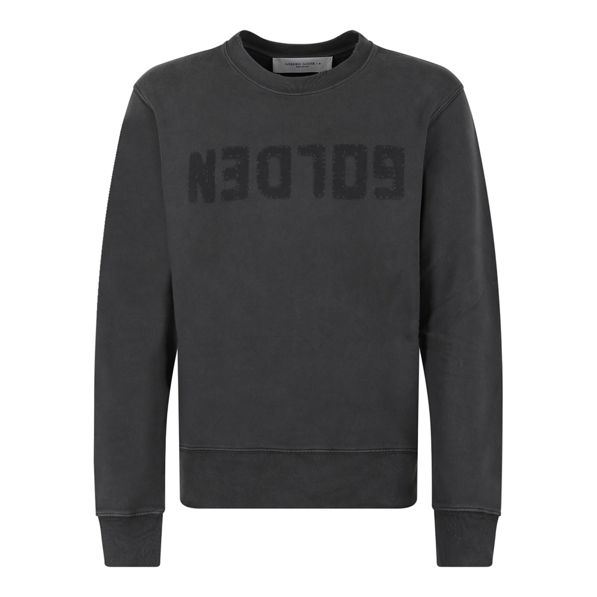 Golden Goose Grey Logo Cotton Sweatshirt. 