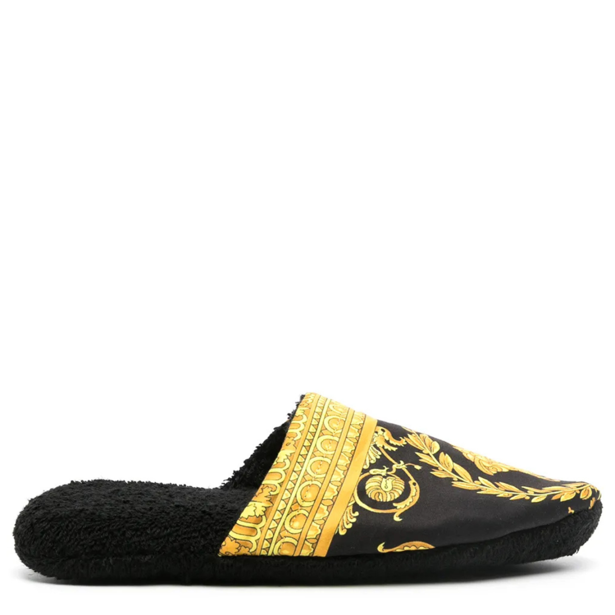 Black I Love Baroque Slippers