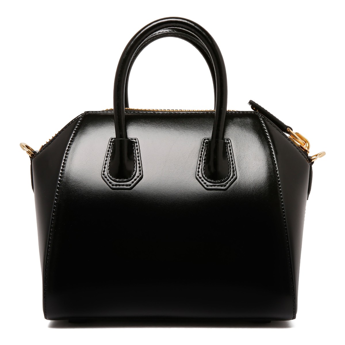 Black Antigona Mini Leather Shoulder Bag
