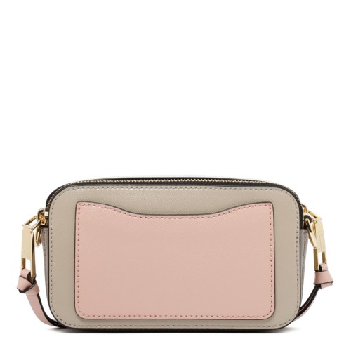 Khaki and Multicolour Leather Snapshot Crossbody Bag 2