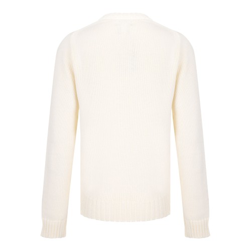 Cream White Flag-Intarsia Jumper 2