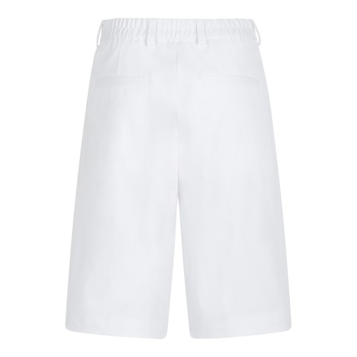 White Tailored Bermuda Shorts 2