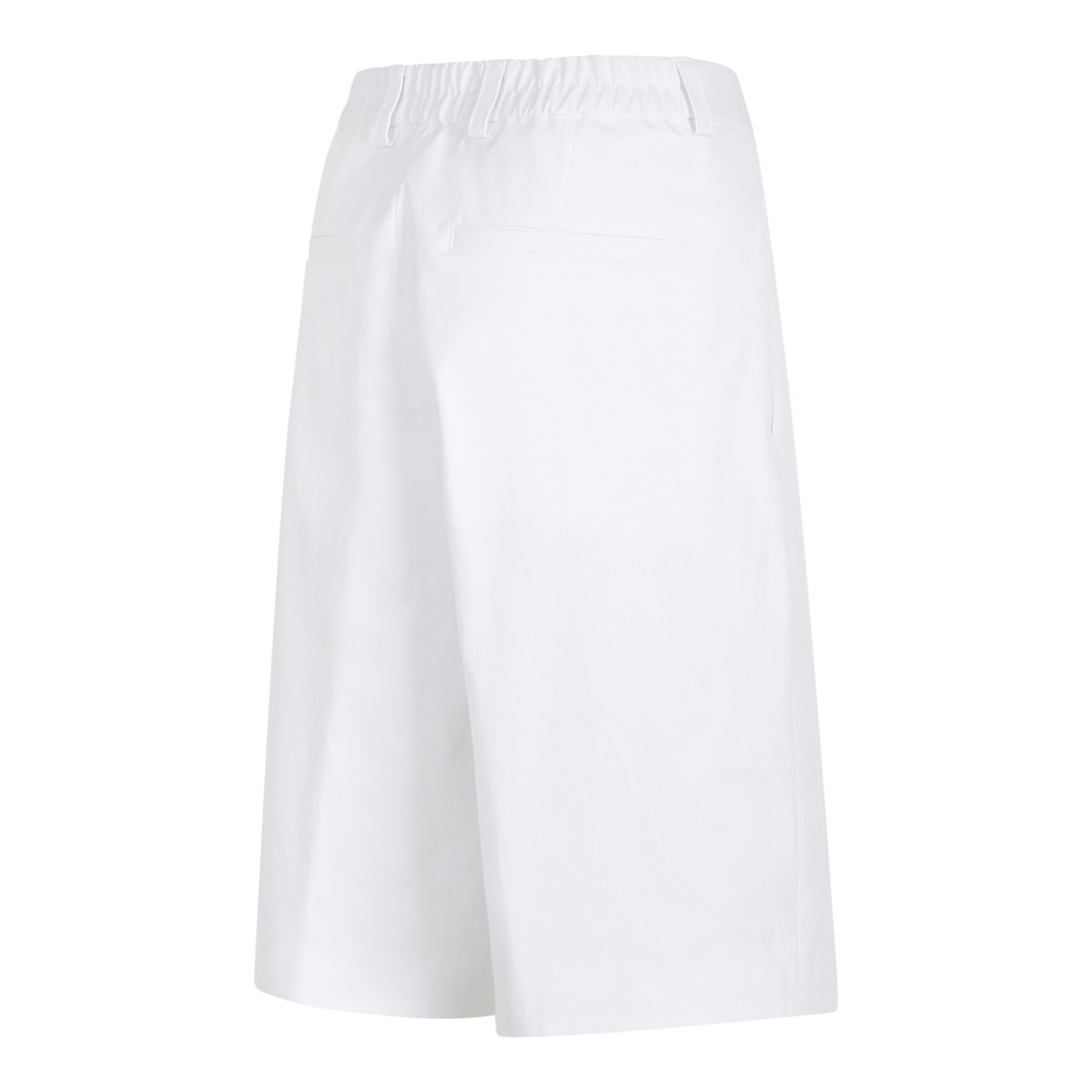 White Tailored Bermuda Shorts
