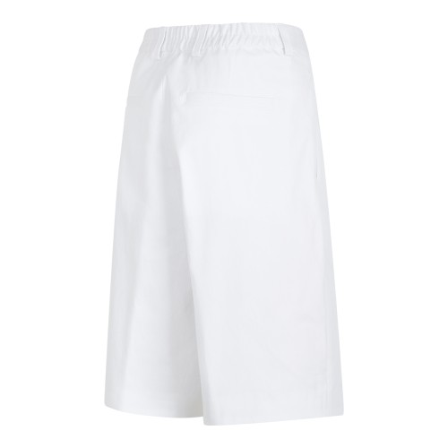White Tailored Bermuda Shorts